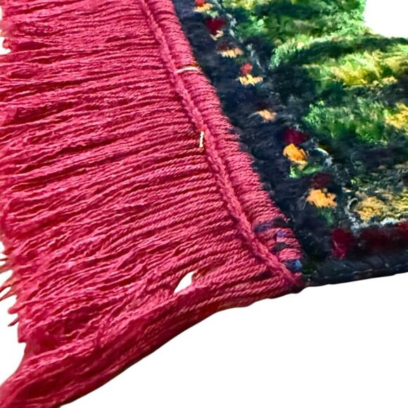 VTG 1970s Jesus The Good Shepherd Christian Tapestry Rug Wall Hanging 43”x 20” - Picture 9 of 16